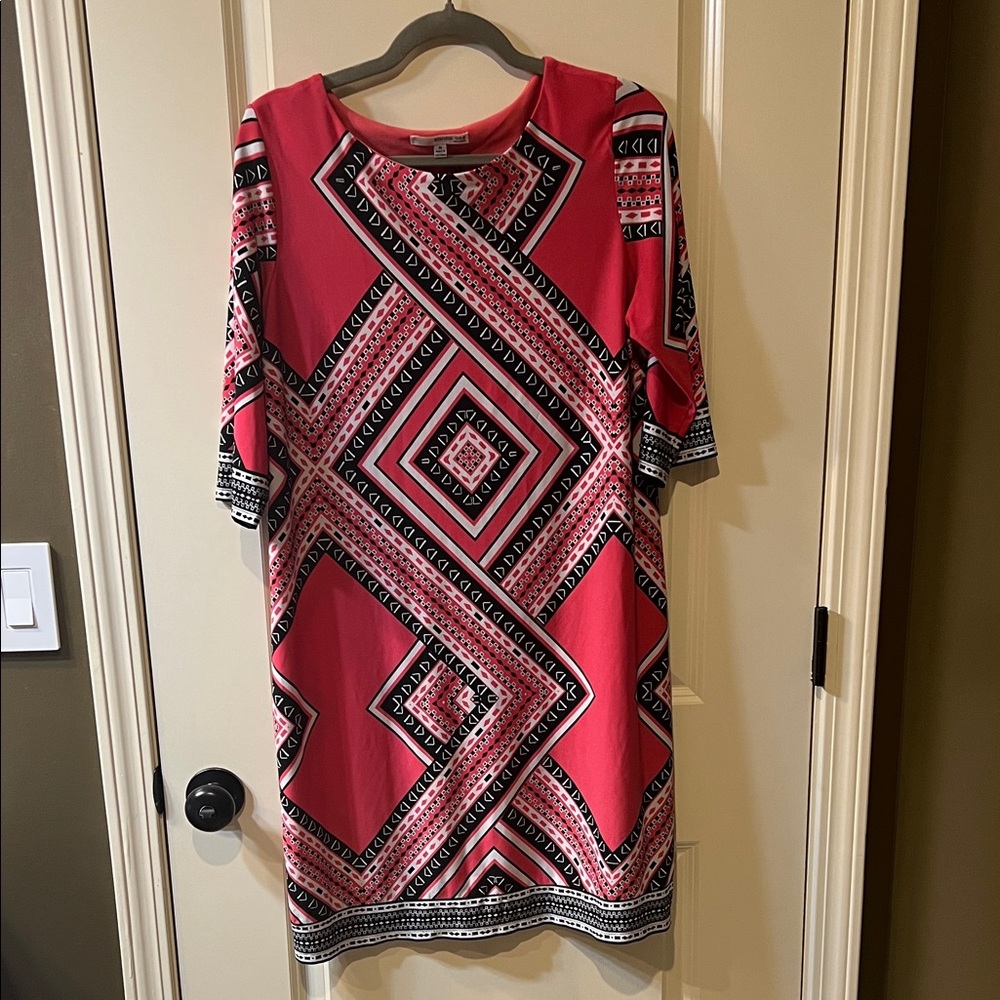 🌻🌻 Geometric Pink Dress C419
